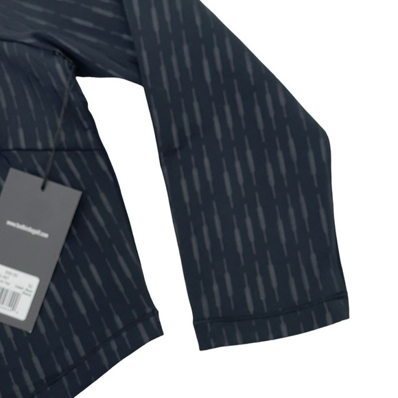 Bad Birdie Women’s Size XL The Links Mock Neck Crop Cattail Black Beauty Top NWT - Picture 2 of 10